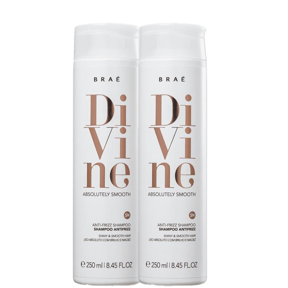 Kit BRAE Divine Anti-Frizz - Shampoo 250ml (2 Unidades) - 1