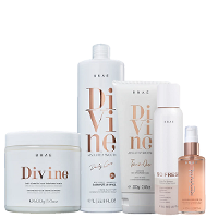 Brae Divine Shampoo 1L Mascara 500g Leave in 200g Shine Oil 60ml e So Fresh 150ml - 1