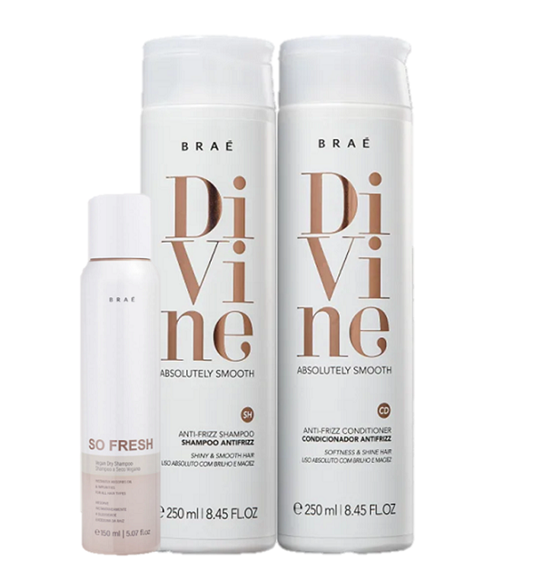 Brae Divine Anti Frizz Duo 250ml e So Fresh 150ml - 1