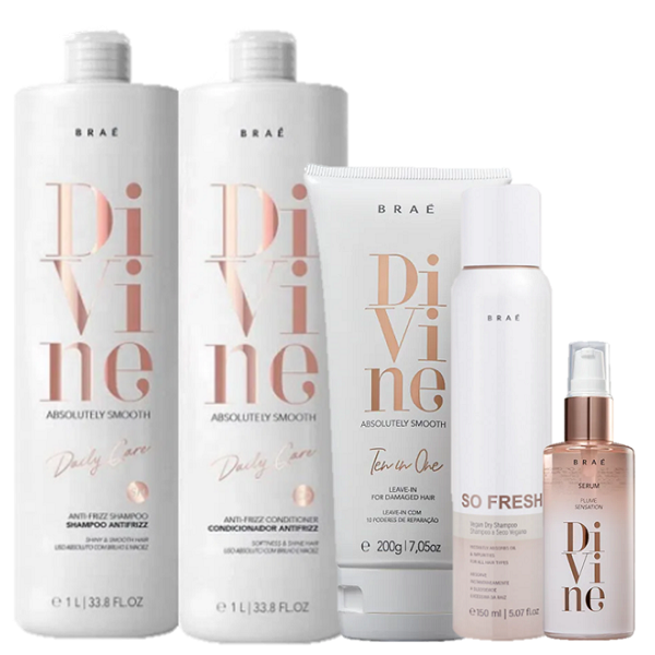 Brae Divine Duo 1L Leave-in 200g Plume 60ml e So Fresh 150ml - 1