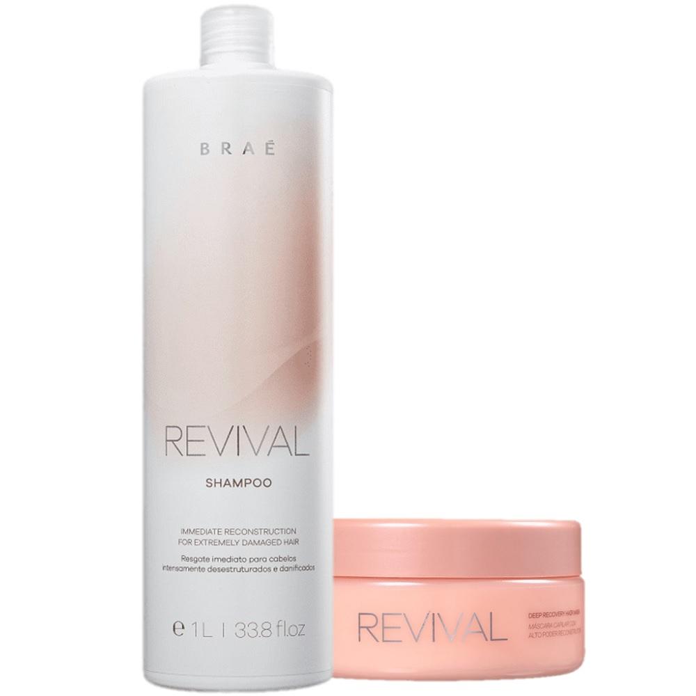 Kit BRAE Revival Reconstrucao Capilar (2 Produtos) - 1