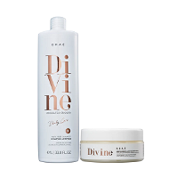 Brae Divive Anti-Frizz Shampoo 1L+Mascara 200g - 1
