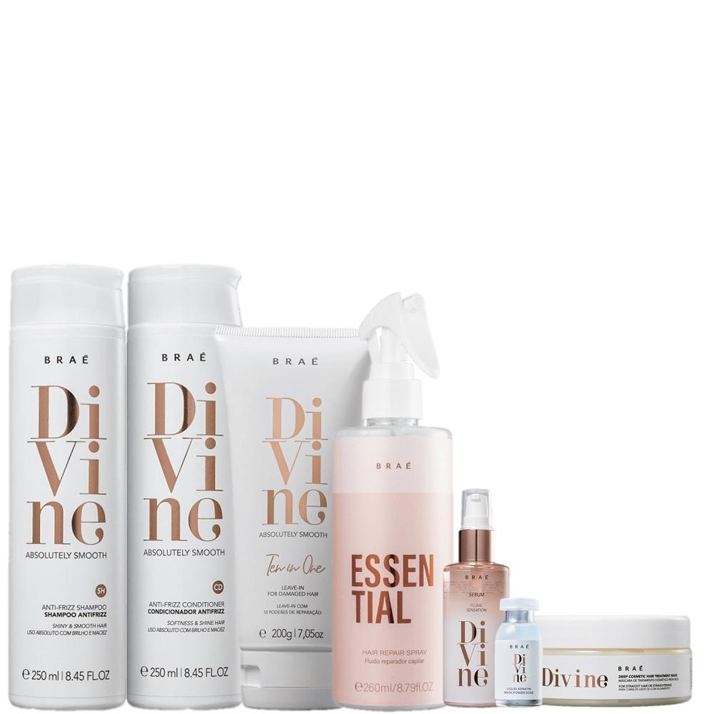Kit Brae Divine Hiper Tratamento Capilar (7 Produtos) - 1