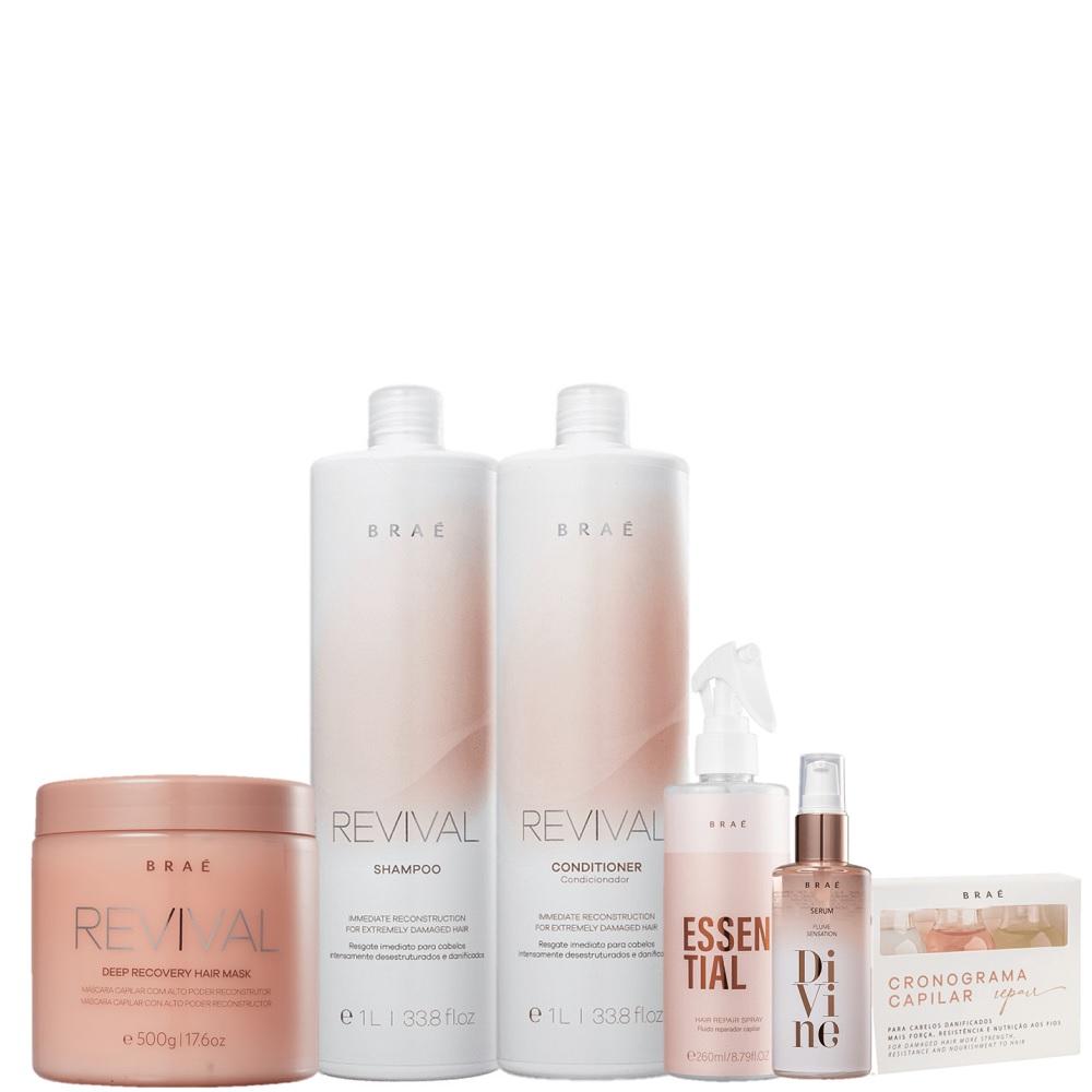 Kit Brae Revival Reconstrucao Reparadora Salon (6 Produtos) - 1