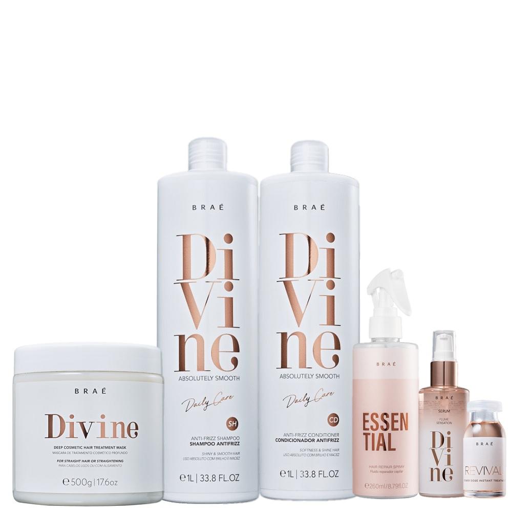 Kit Brae Divine Controle do Frizz (6 Produtos) - 1