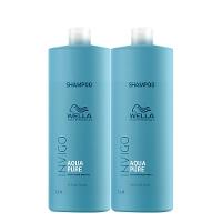 Kit Wella Professionals Invigo Balance Acqua Pure - Shampoo Antirresiduos 1L (2 Unidades) - 1