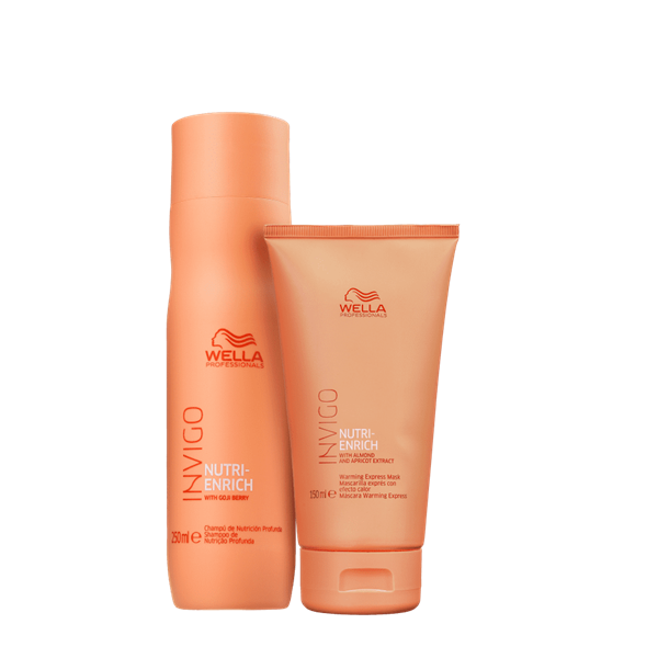 Wella Professionals Invigo Nutri-Enrich Shampoo 250ml+Mascara Warming Express 150ml - 6