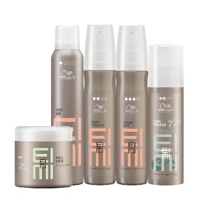 Kit Wella Professionals EIMI Spray Textura Volume Curl Modeladora Dry (5 produtos)