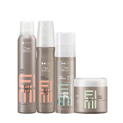 Kit Wella Professionals EIMI Spray Volume Curl Shaper Dry Me Modeladora (4 produtos)