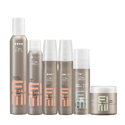 Kit Wella Professionals EIMI Spray Textura Volume Curl Shaper Modeladora Dry Me (6 produtos)