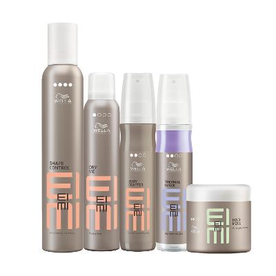 Kit Wella Professionals EIMI Spray Volume Pasta Control Thermal (5 produtos)
