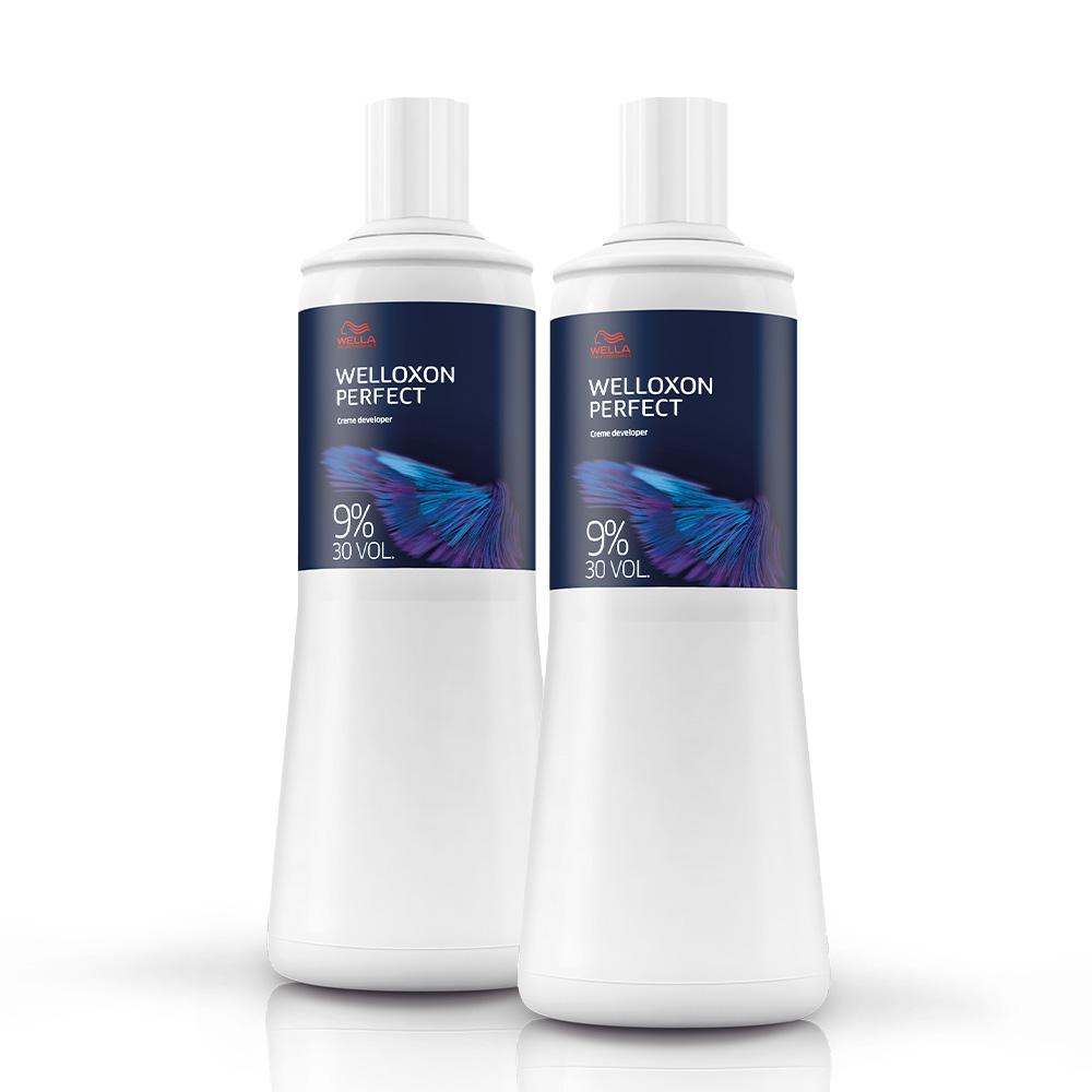 Kit Wella Professionals Welloxon Perfect 9% 30 Volumes  - Oxidante 1L (2 unidades) - 1