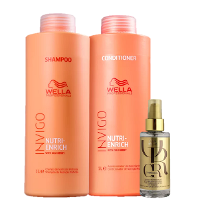 Wella Professionals Invigo Nutri Enrich Duo Salon e Oil Reflections 100ml (3 Produtos) - 1