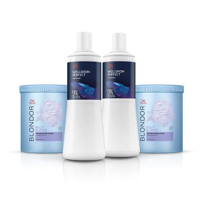 Kit Wella Blondor Pó Descolorante Oxidante Welloxon Perfect 9% 30V (4 produtos)