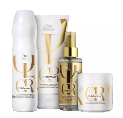 Kit Wella Professionals Oil Reflections - Shampoo e Condicionador + Máscara + Oil Reflections