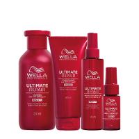 Kit Wella Ultimate Repair Shampoo Condicionador Protetor Termico e Leave-in (4 produtos) - 1