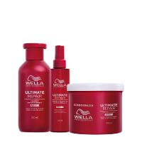 Kit Wella Ultimate Repair Shampoo Protetor Térmico e Máscara Grande (3 produtos) - 1