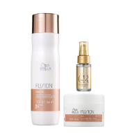 Wella Professionals Fusion Shampoo 250ml+Mascara 150ml+Oil Reflections 30ml - 1