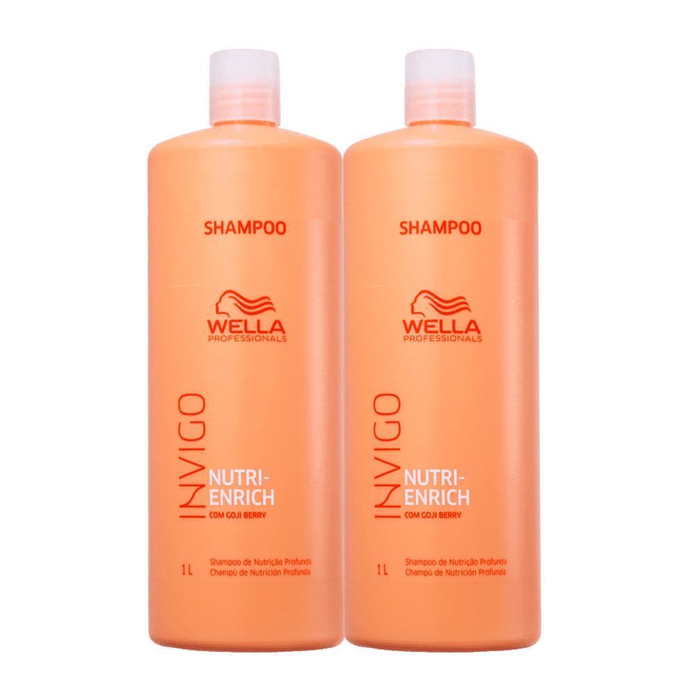 Kit Wella Professionals Invigo Nutri-Enrich - Shampoo 1L (2 unidades) - 1