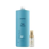 Kit Wella Professionals Invigo Balance Acqua Pure Shampoo 1L e Oil Reflections Light 30ml (2 produtos) - 1