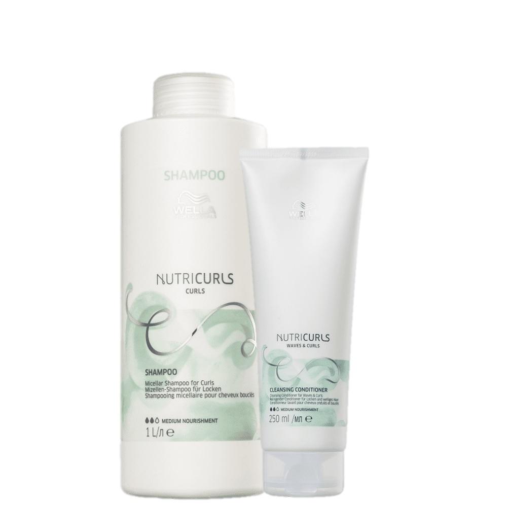 Kit Wella Professionals NutriCurls Cabelos Macios (2 Produtos) - 1
