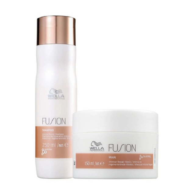 Wella Professionals Fusion Shampoo 250ml e Mascara 150ml(2 Produtos) - 1