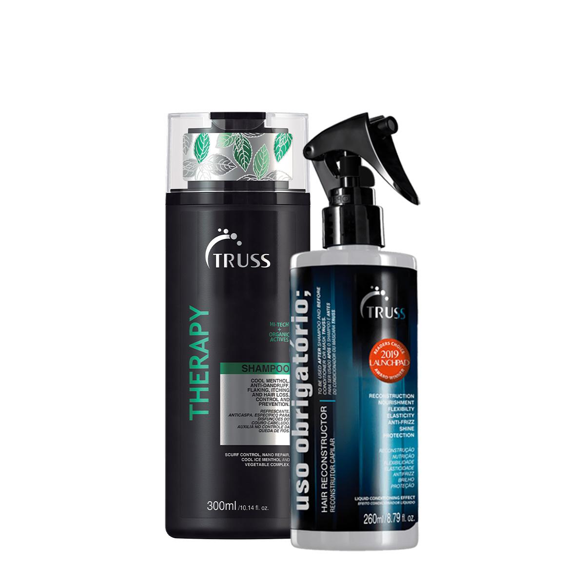 Truss Therapy Shampoo Anticaspa 300ml e Uso Obrigatorio 260ml - 1