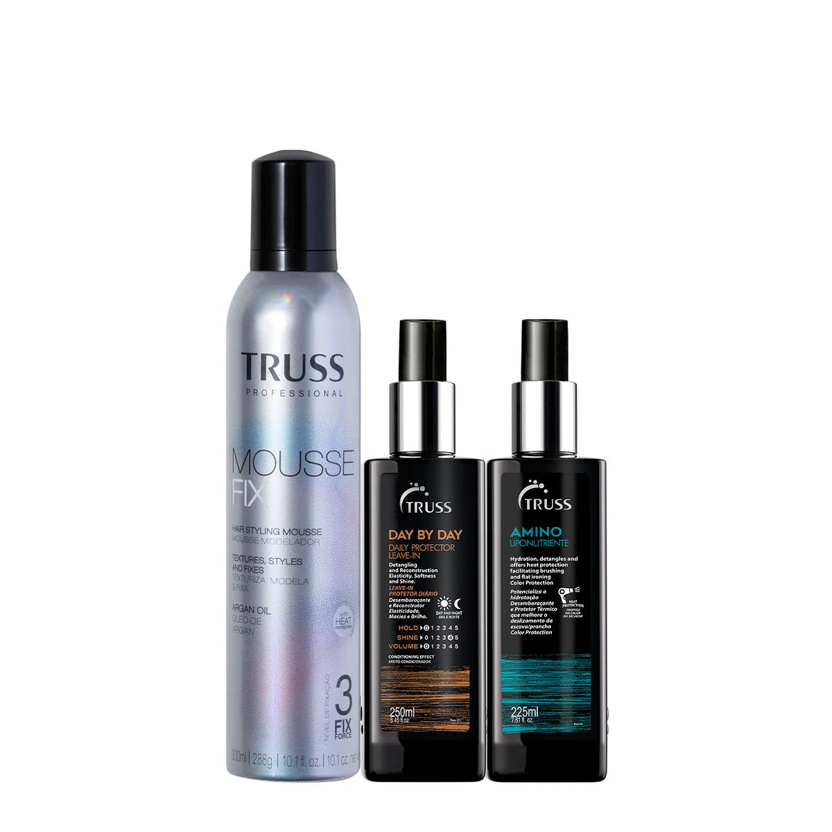 Kit Truss Mousse Fix Day By Day e  Amino Lipotropic (3 produtos) - 1