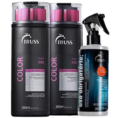Kit Truss Color Anti Frizz Cabelos Coloridos (3 Produtos)