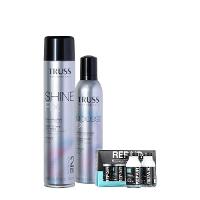 Kit Truss Fix Mousse Modelador Shine Spray de Brilho e Shock Repair (3 produtos) - 1