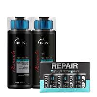 Kit Truss Miracle Shampoo Condicionador Shock Repair (6 produtos) - 1