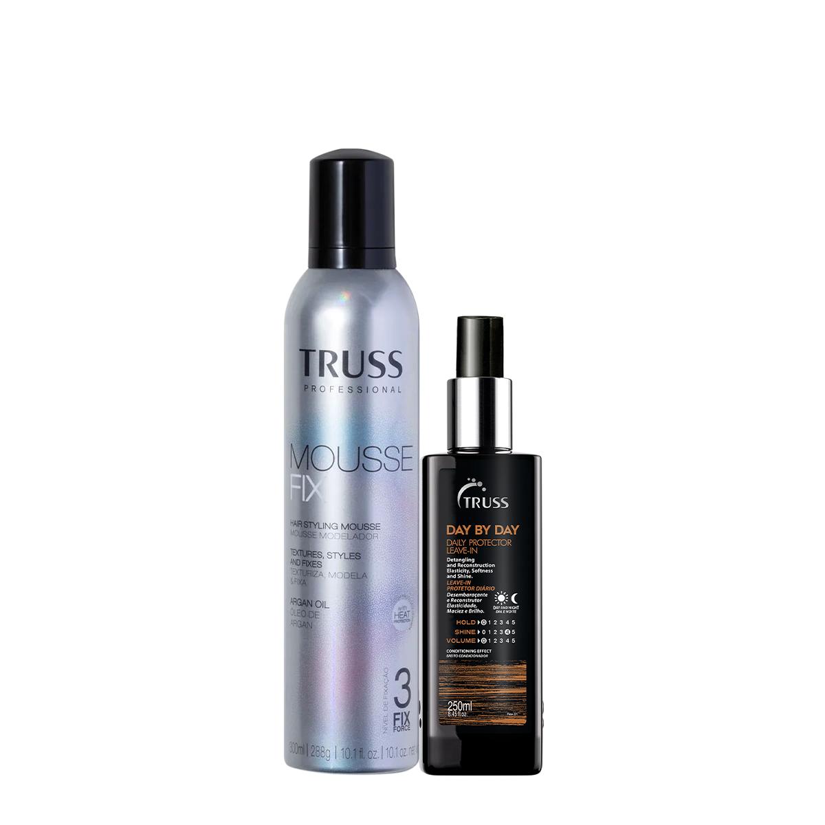 Kit Truss Mousse Fix Mousse Modelador e Day By Day Fluid Spray (2 produtos) - 1
