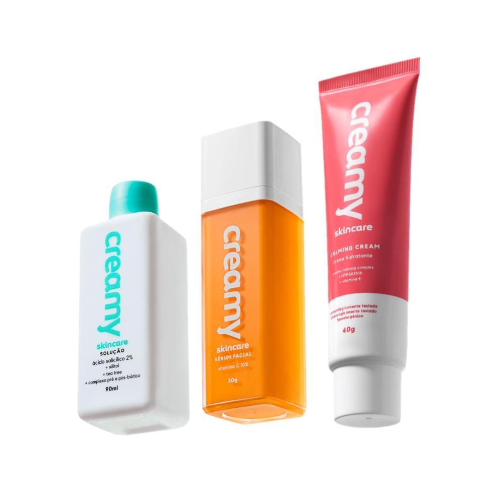 Kit Creamy Skincare Vitamina C Salicílico Hidratante Calming Cream (3 produtos) - 1