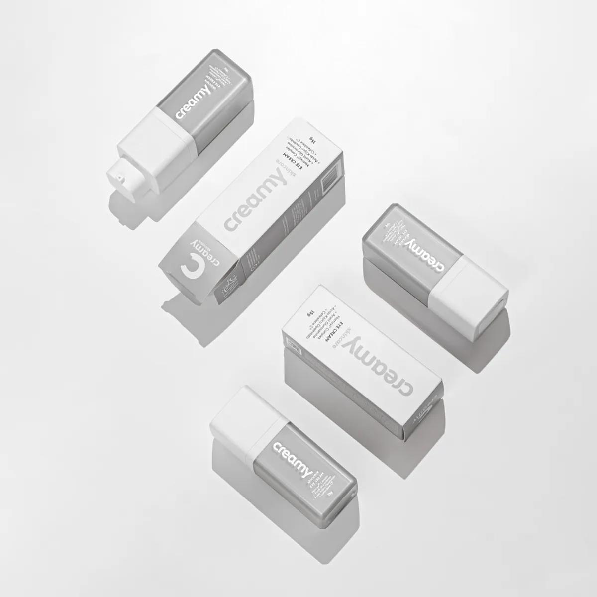 Kit Creamy Eye Cream Redutor de Linhas e Meilys Escova de Limpeza Facial 2 em 1 (2 produtos) - 2