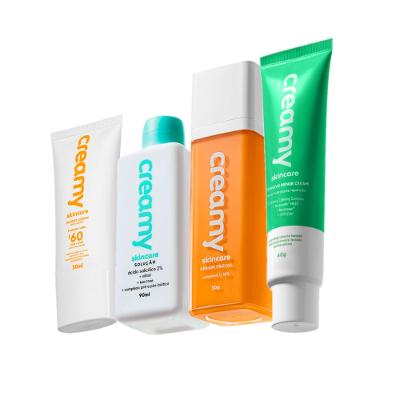 Kit Creamy Skincare Vitamina C Salicílico Hidratante Reparador Protetor Facial FPS60 (4 produtos)
