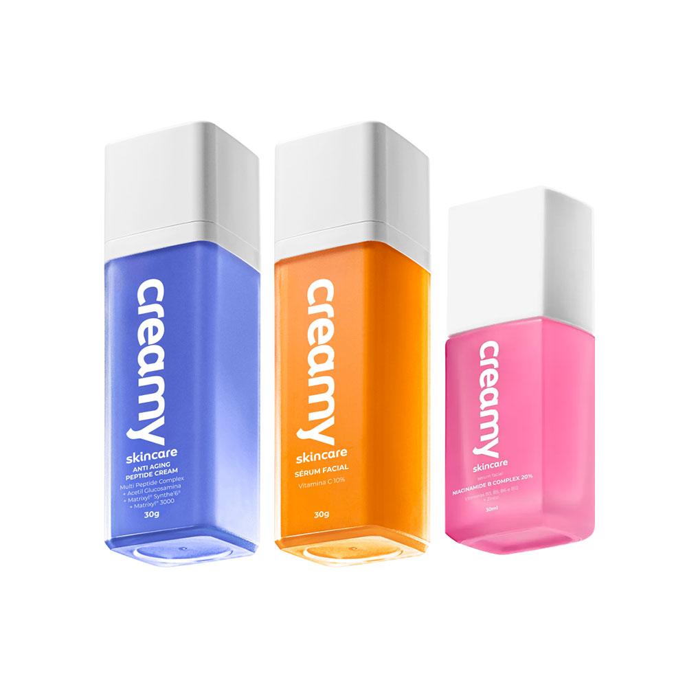 Kit Creamy Vitamina C Anti-Aging B Complex 20 (3 produtos) - 1