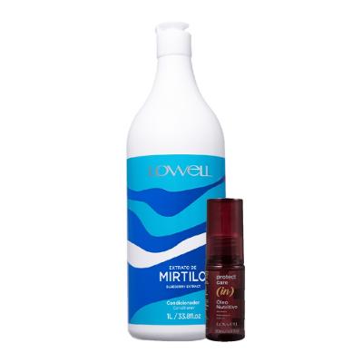 Kit Lowell Extrato de Mirtilo Salon Hidratação Nutritiva (2 produtos)