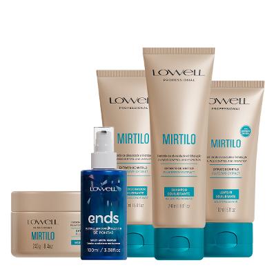 Kit Lowell Extrato de Mirtilo Home Care Regenerador Completo (5 produtos)