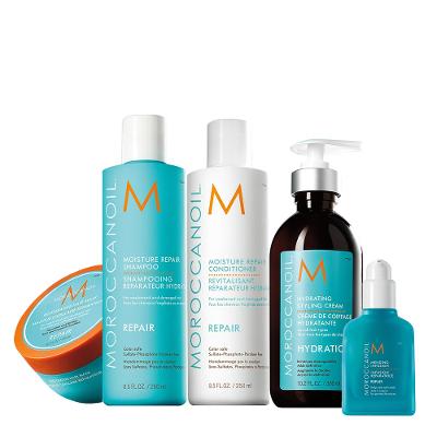 Kit Moroccanoil Reparador duo Creme Antifrizz Máscara Reparadora e Mending Infusion Repair (5 produtos)