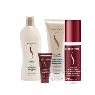 Kit Senscience Balance Detangler Restore  (4 produtos)