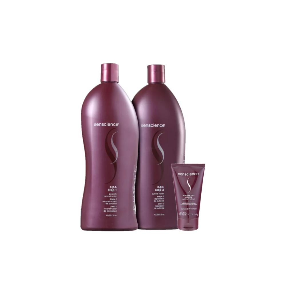 Kit Senscience C.P.R. Reconstructor Salon Moisture Lock (3 Produtos) - 1