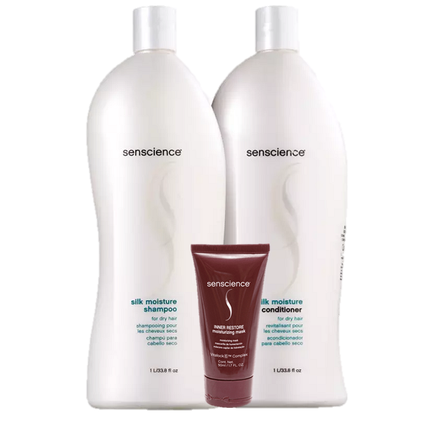 Senscience Silk Moisture Duo 1L e Inner Restore Moisturizing Mask 50ml - 1