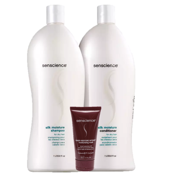 Senscience Silk Moisture Duo 1L e Inner Restore Intensif Moisturizing Mask 50ml - 1