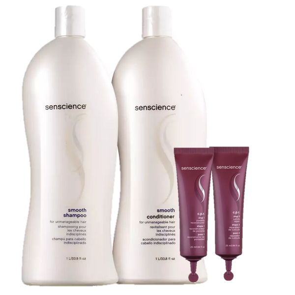 Senscience Smooth Duo 1L e CPR Tratamento Reconstrutor 2x25ml - 1