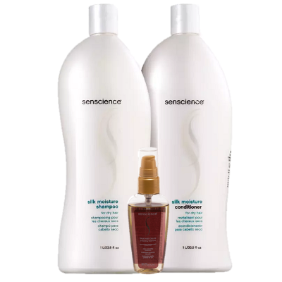 Senscience Silk Moisture Duo 1L e True Hue Color Oleo Capilar 55ml