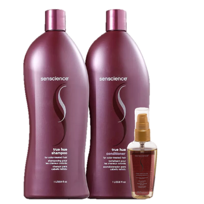 Senscience True Hue Duo 1L e  True Hue Color Oleo Capilar 55ml
