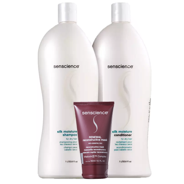 Senscience Silk Moisture Duo 1L e Renewal Mask 150ml - 1