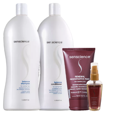 Senscience Balance Duo 1L True Hue Color Oleo 55ml e Renewal Mask 150ml