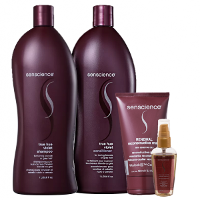 Senscience True Hue Violet Duo 1L True Hue Oleo Capilar 55ml e Renewal Mask 150ml - 1