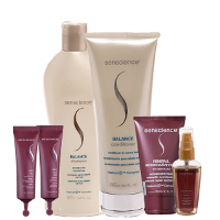 Senscience Balance Home Care Duo CPR Tratamento Reconstrutor 25ml Renewal Mask 150ml e True Hue Oleo 55ml - 1